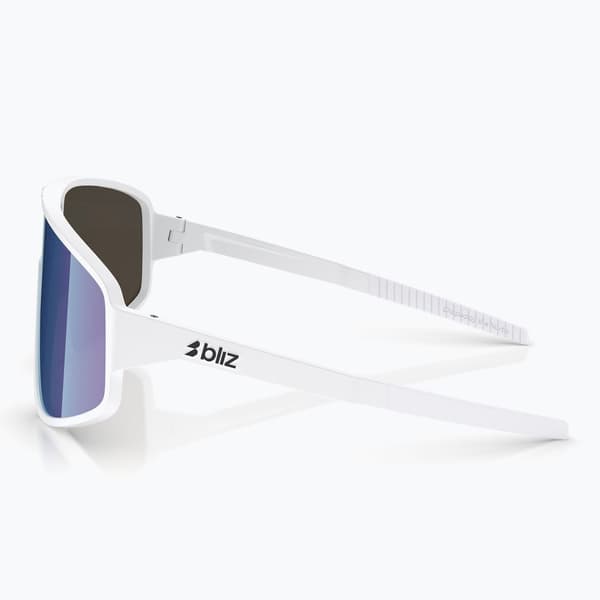 Bliz A004 matte white/grey blue mirror solbriller