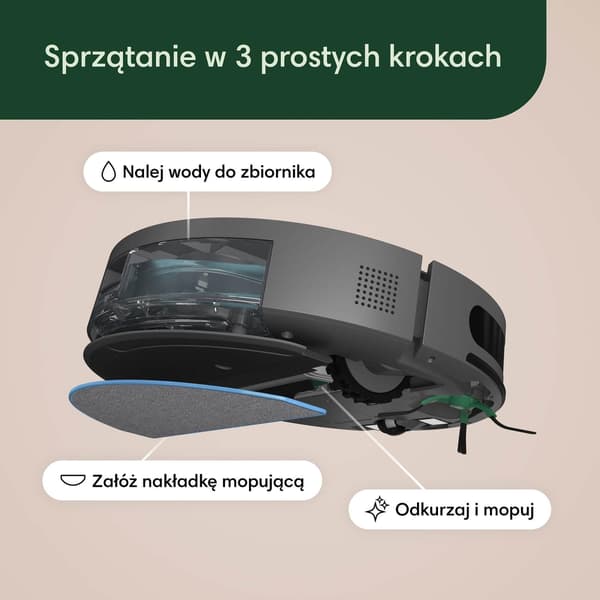 iRobot Roomba Combo Essential robotstøvsuger Moppefunktion 68dB