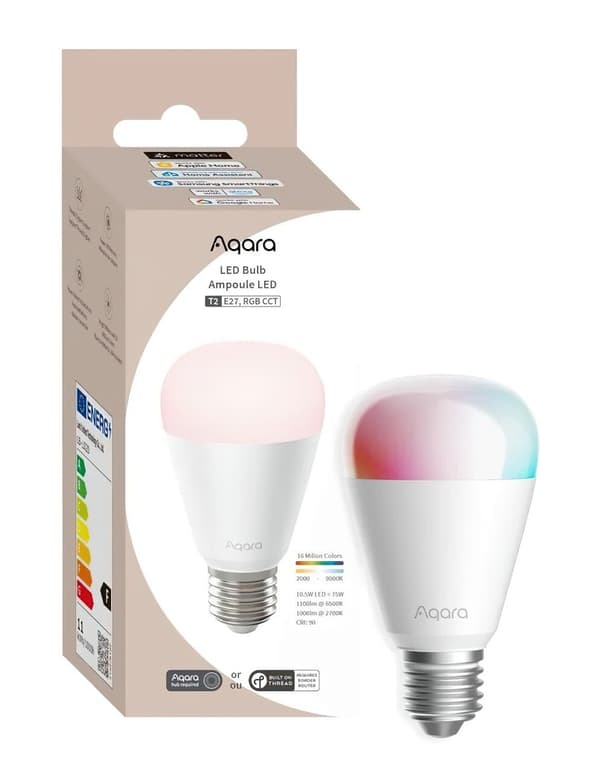AQARA LB-L02D 10.5W E27 Zigbee/Bluetooth Smart LED-pære