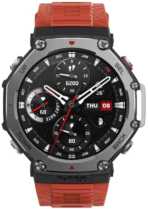 Smartwatch AMAZFIT T-Rex 3 Lava Rød