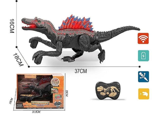 Dinosaurus R/C valolla ja äänellä