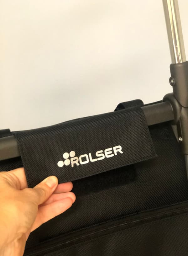 Indkøbstaske foldbar 2-hjulet Rolser Mini Bag Plus MF - sort