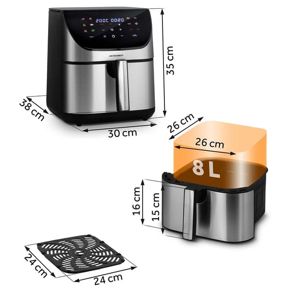 Airfryer BERDSEN BD-659 8L 12 automatiske programmer