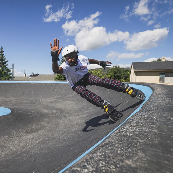 Rollerblade RB 110 3WD rulleskøjter til mænd sort/safrangul Størrelse: 45.5 EU
