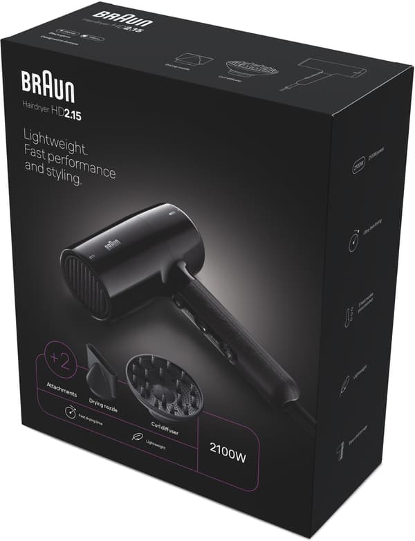 Hårtork BRAUN HD215E 2100W