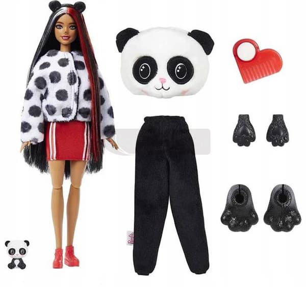 Barbie-docka i panda-dräkt HHG22