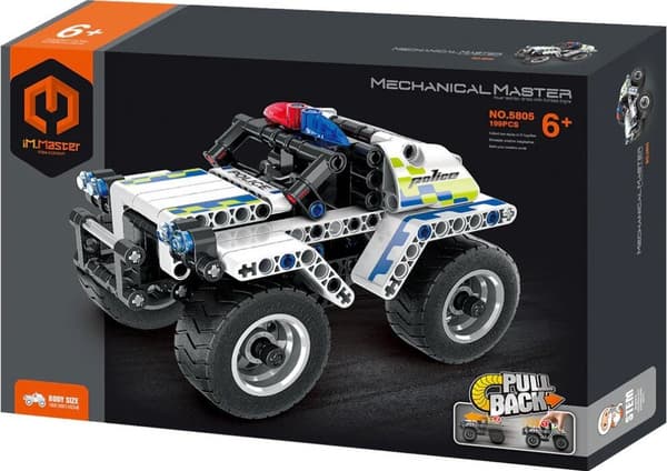 IM.MASTER Pull Back politibil i plastikklodser IM5805