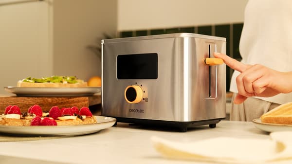 CECOTEC Touch&Toast Double Upright Inox brødrister
