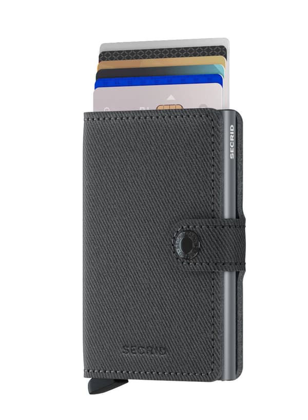 Fickplånbok med RFID Secrid Miniwallet Twist - grå