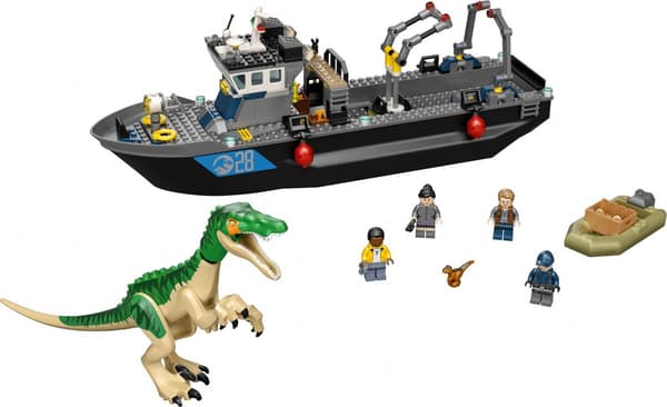 LEGO Jurassic World Baryonyx båtflykt (76942)