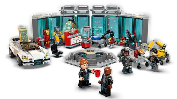 LEGO 76216 Marvel Super Heroes - Iron Mans våbenkammer