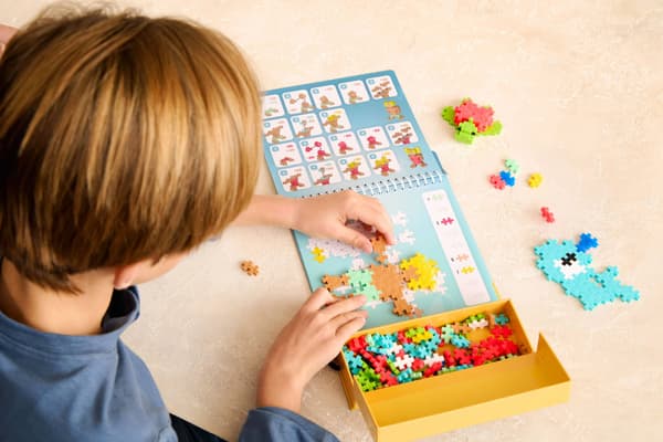PLUS-PLUS palikkapelit Puzzle by number Activity Pad merellinen 014-3991