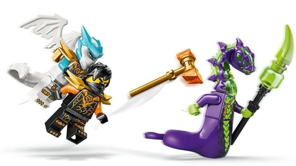 LEGO 71854 NINJAGO Coles elementar-robot og Zane i drageudrustning