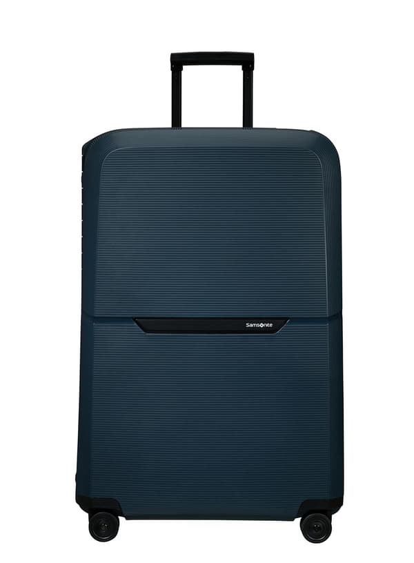 Stor resväska XL Samsonite Magnum Eco - midnattsblå