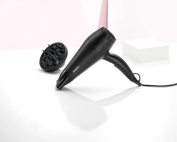 Hårtork BaByliss D215DE Diffusor Kalluft 2200W 2 hastigheter 2 temperaturer