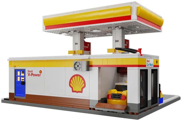 CADA Plastikklodser Shell Tankstation C66026W