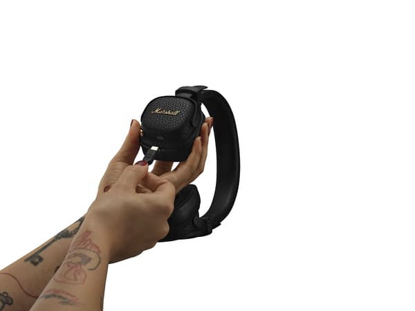 Marshall Milton A.N.C Trådløse On-Ear Bluetooth 6.0 Hovedtelefoner Sort