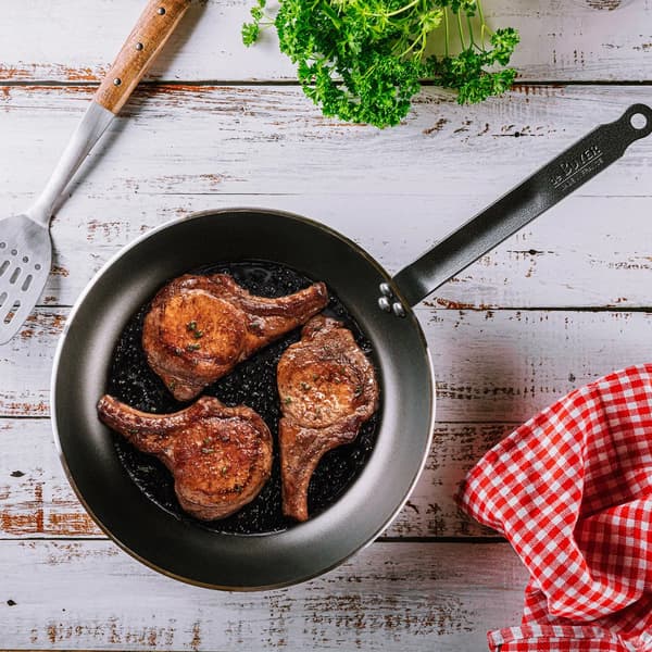 DE BUYER Choc 32 cm sort - non-stick stegepande