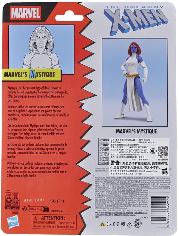 HASBRO Marvel Legends Mystique G06285L0 figur