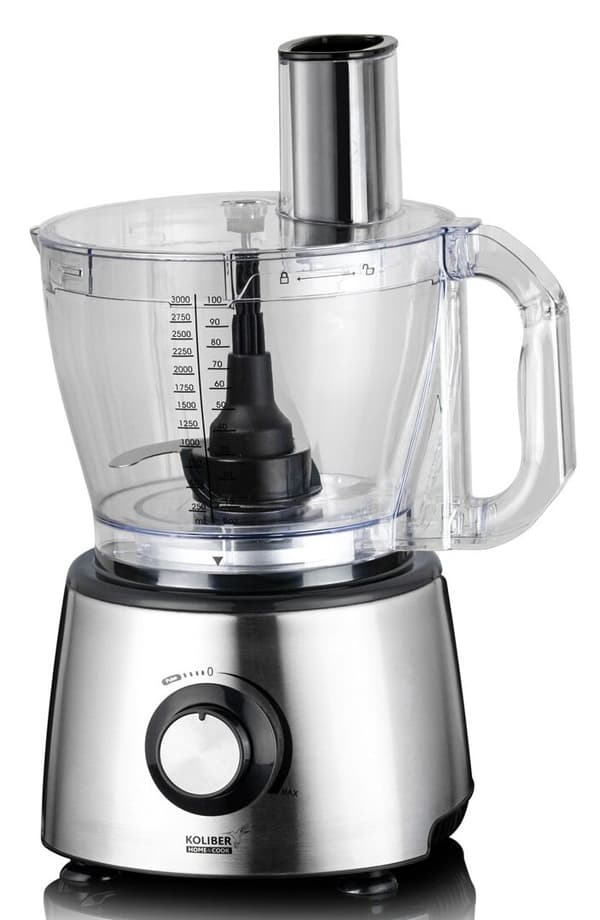 KOLIBER Multimax KH-FP0830PBP-SS 800W multifunktionel foodprocessor med blenderkande