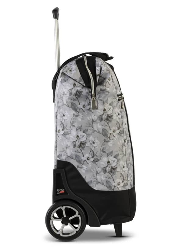 Punta Big Wheel -ostoskassi pyörillä - vaaleanharmaa / taupe