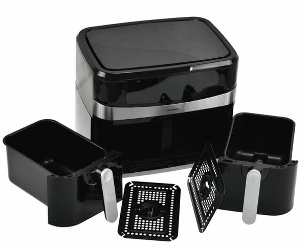 Airfryer KLAUSBERG KB-7573 9l med dobbelt kurv timer