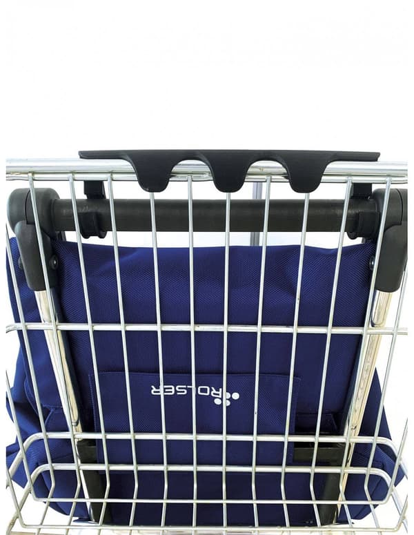 Indkøbstaske 2 store hjul foldbar Rolser I-Max TWEED - sort