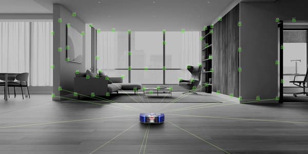 Dyson 360 VisNav robotstøvsuger Rumkortlægning 70dB