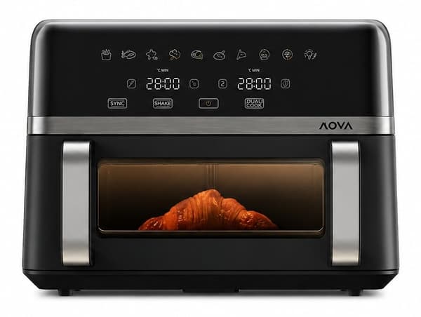 Airfryer MOVA FD20S Pro Sort 10L med visningsvindue 10 automatiske programmer