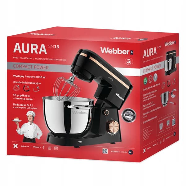 Webber SM15 2000W planetarisk røremaskine