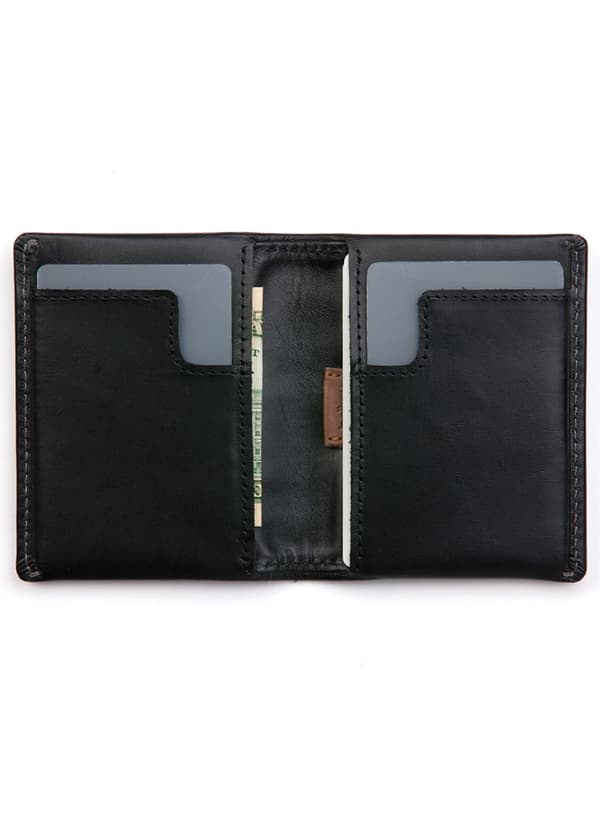 Bellroy Slim Sleeve läderplånbok - svart