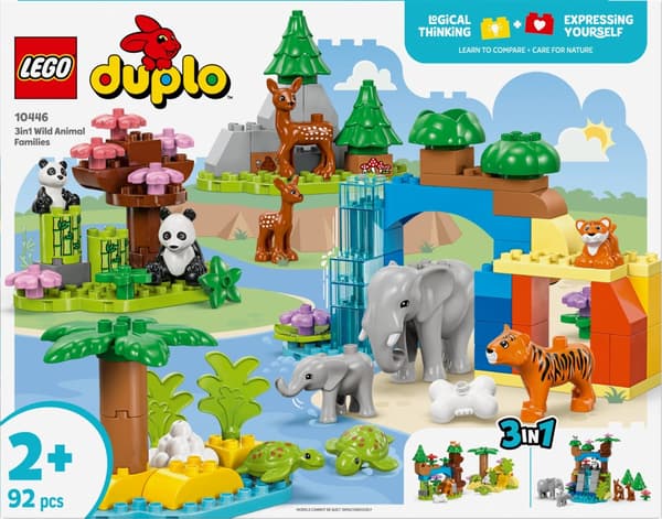 LEGO DUPLO Klodser 10446 Vilde dyrefamilier 3 i 1