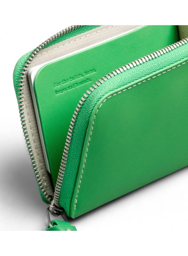 Bellroy L-Pocket nahkainen taskulompakko - neonvihreä