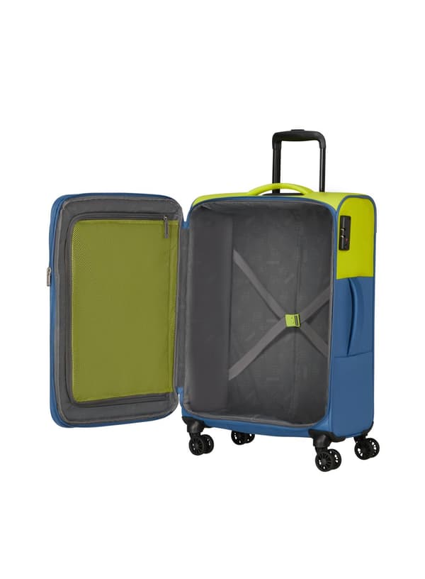 Medium resväska American Tourister Daring Dash EXP - lime / coronet