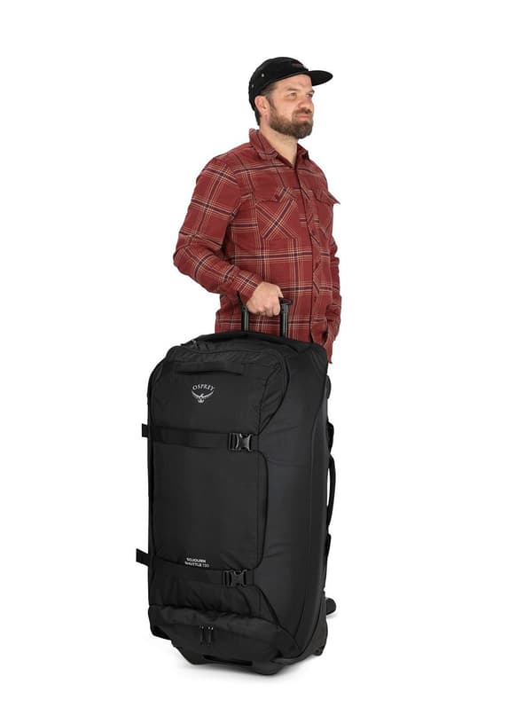 Osprey Sojourn Shuttle Wheeled Duffel 130 - koseret grön