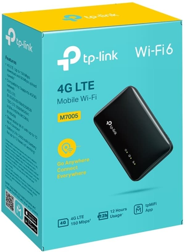 Router TP-LINK M7005 2.4 GHz, SIM-kortplats