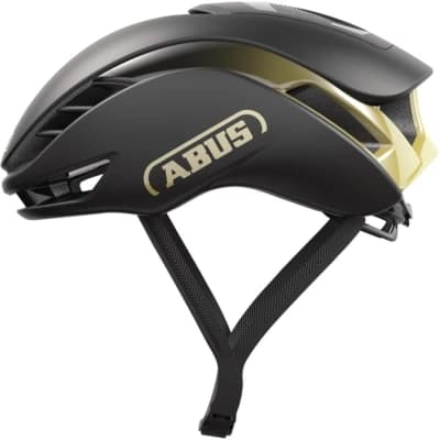 Abus GameChanger 2.0 cykelhjelm sort-guld Størrelse: M