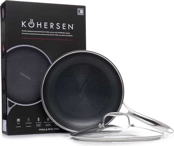 KOHERSEN Black Cube stegepande 28 cm
