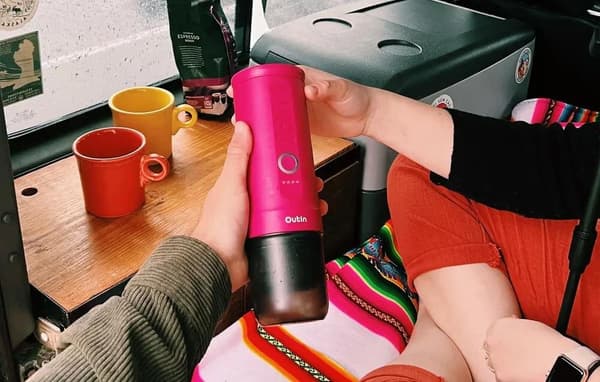 OUTIN Nano Kaffemaskine Rød