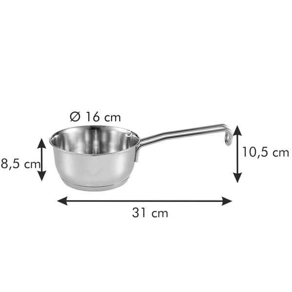 TESCOMA GrandCHEF 1,25 l - rustfri stålkasserolle