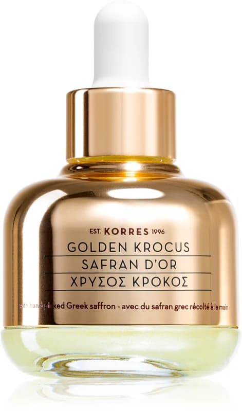Korres Golden Krocus safran eliksir mod aldring 30 ml