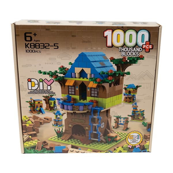 Byggesæt \"Træhus\" - 1000 dele