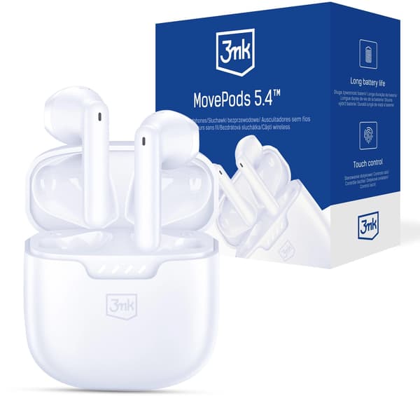 3MK MovePods 5.4 In-ear hörlurar Vit