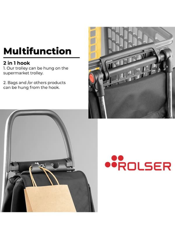 Rolser Logic RD6 Akanto MF foldbar indkøbstaske - marengo