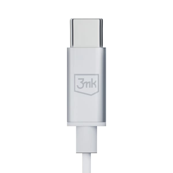 3mk trådbundna hörlurar USB-C Vit