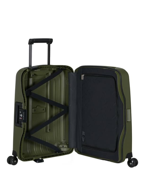 Liten resväska Samsonite S'Cure - oliv