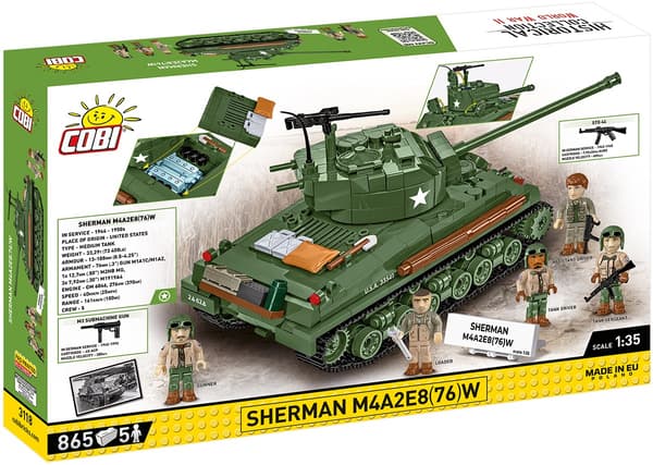 Cobi Palikat Sherman M4A2E8 865 palikkaa