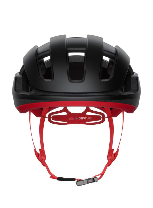 POC Omne Lite -uranium black/prismane red -pyöräilykypärä Koko: M