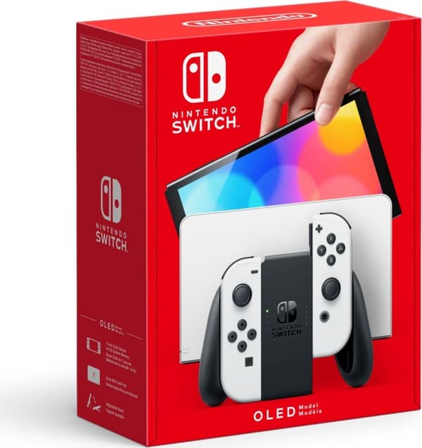Nintendo Switch OLED -konsoli - Valkoinen