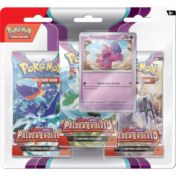 Pokémon TCG: Paldea Evolved 3-pack - Tinkatink